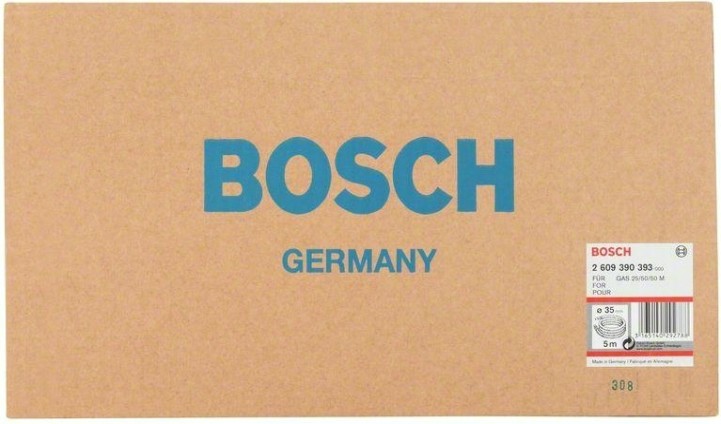 Шланг с байонетом BOSCH для GAS25/50/50M 5 метра 2609390393 [2609390393]