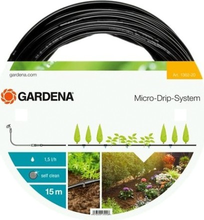 Шланг сочащийся GARDENA 4.6 мм (3/16”) 15 м для наземной прокладки (для удлинения) 01362-20.000.00 [01362-20.000.00]