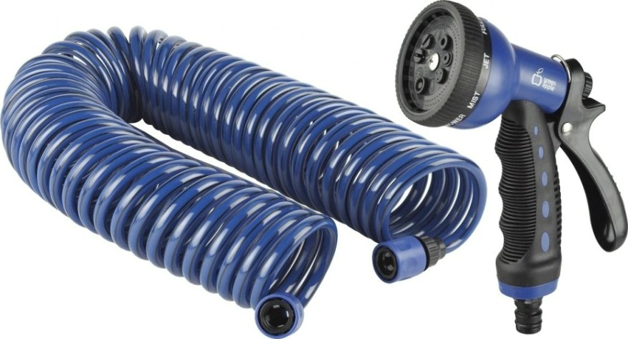 Шланг спиральный GREEN APPLE GWSM6-033 с комплектом для полива Шланг спиральный GREEN APPLE GWSM6-033 с комплектом для полива