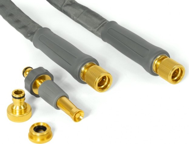 Шланг текстильный DAEWOO TitanFlex 5/8" х 25 м с комплектом для полива [DWH 9124]