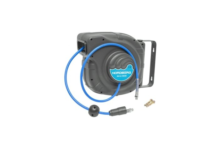Шланг воздушный на катушке NORDBERG 2125-08G ПУ, 26 м