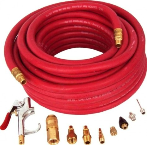 Шланг воздушный СОРОКИН 9,5 мм х 15 м, 2.215 с комплектом адаптеров [2.215]