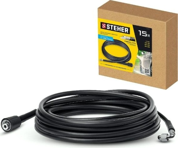 Шланг высокого давления Steher 75411-280-15 для пистолета G-280, 15 м Шланг высокого давления Steher 75411-280-15 для пистолета G-280, 15 м