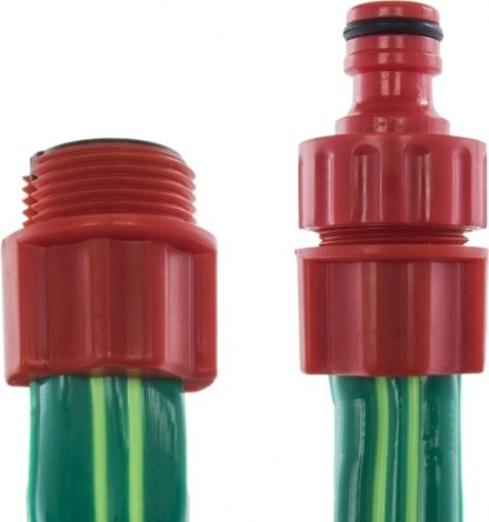 Шланги-дождеватели QUATTRO ELEMENTI 1/2", 10 метров, пвх, премиум, 3-х канальный, с фитингами [244-889]