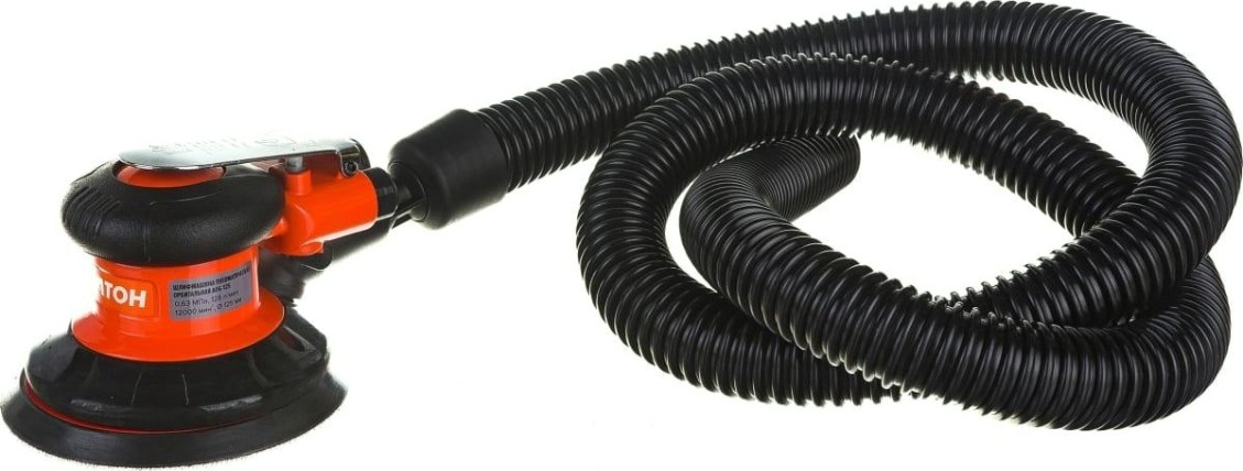 Шлифмашина эксцентриковая пневматическая КРАТОН AOG-125 с пылеотводом [3 01 08 001]