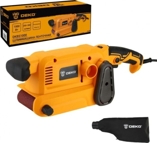 Шлифмашина ленточная сетевая DEKO DKBS1000 с регулировкой оборотов [063-4353]