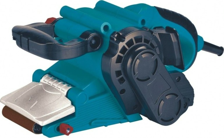 Шлифмашина ленточная сетевая КРАТОН BS-900-75 (узкий ролик) [3 05 02 004]