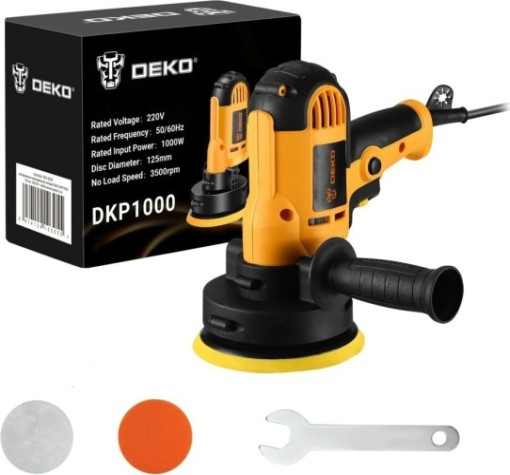 Шлифмашина полировальная DEKO DKP1000 + набор аксессуаров 5 шт [063-4293]