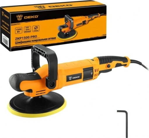 Шлифмашина полировальная DEKO ZKP1500 PRO плавный пуск [063-4320]