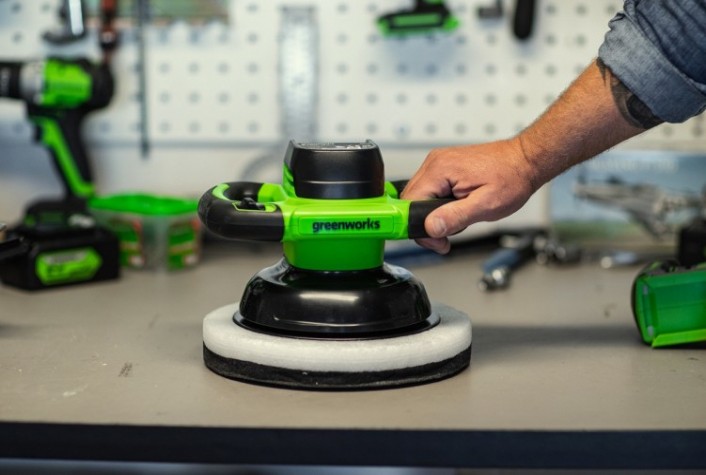 Шлифмашина полировальная GREENWORKS G24BU10 аккумуляторная, без АКБ и ЗУ [3502107]