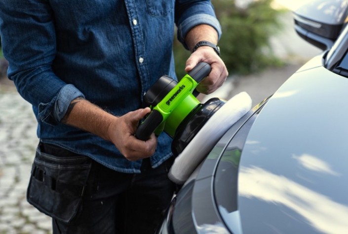 Шлифмашина полировальная GREENWORKS G24BU10 аккумуляторная, без АКБ и ЗУ [3502107]