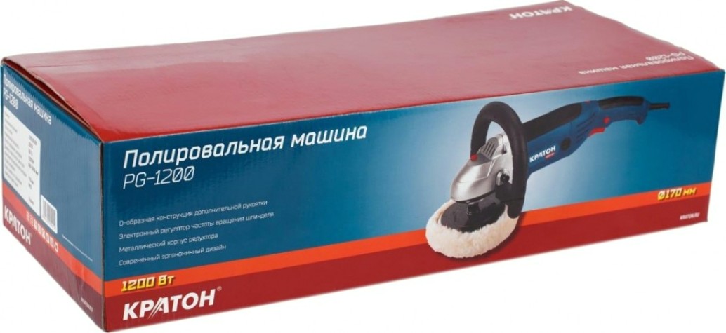 Шлифмашина полировальная КРАТОН PG-1200 [3 05 05 001]