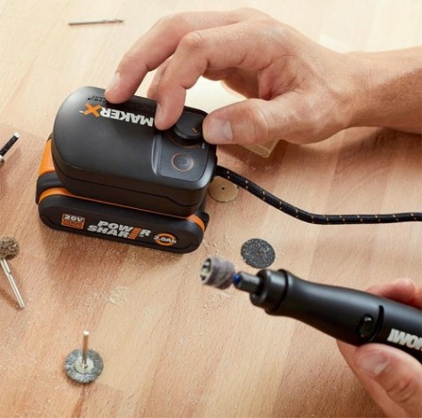 Шлифмашина прямая аккумуляторная Worx WX739.9 без АКБ и ЗУ [WX739.9]