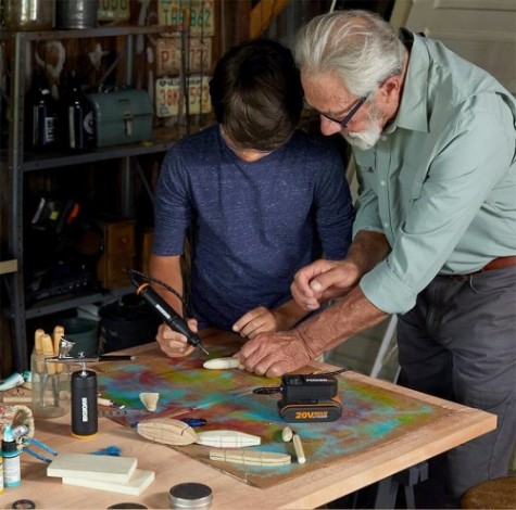 Шлифмашина прямая аккумуляторная Worx WX739.9 без АКБ и ЗУ [WX739.9]