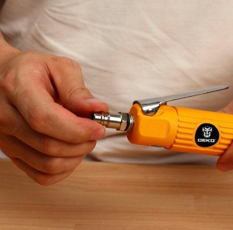 Шлифмашина прямая пневматическая DEKO DKPT02 SET 3 в чемодане с набором 15 предметов [018-1102]