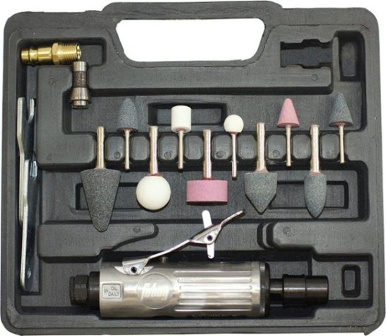 Шлифмашина прямая пневматическая FUBAG GL25000 + набор кейс 100101 [100101]