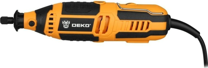 Шлифмашина прямая сетевая DEKO DKRT200E с регулировкой скорости+ набор аксессуаров 126 шту [063-1415]