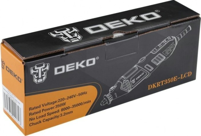 Шлифмашина прямая сетевая DEKO DKRT350E-LCD (063-1412) [063-1412]