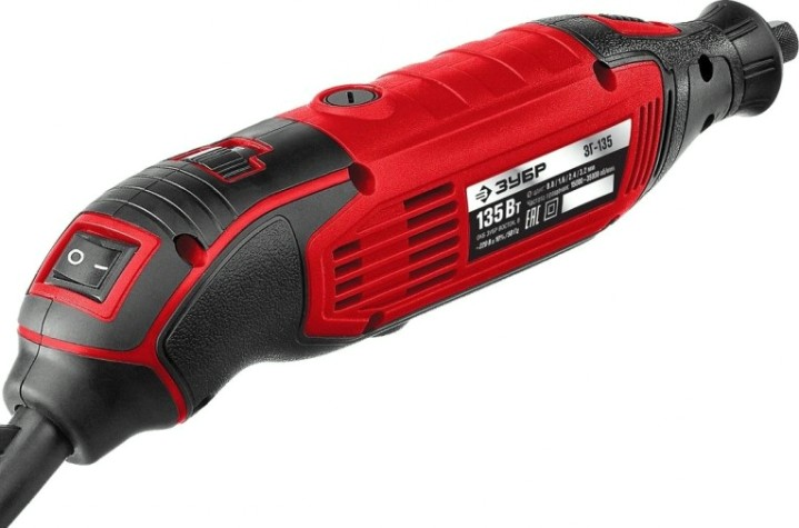Шлифмашина прямая сетевая ЗУБР ЗГ-135