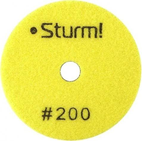 Шлифовальный круг по камню Sturm 9012-D100-200 алмазный гибкий, 100 мм, p200, сухое шлиф.