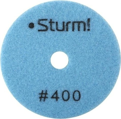 Шлифовальный круг по камню Sturm 9012-D100-400 алмазный гибкий, 100 мм, p400, сухое шлиф.
