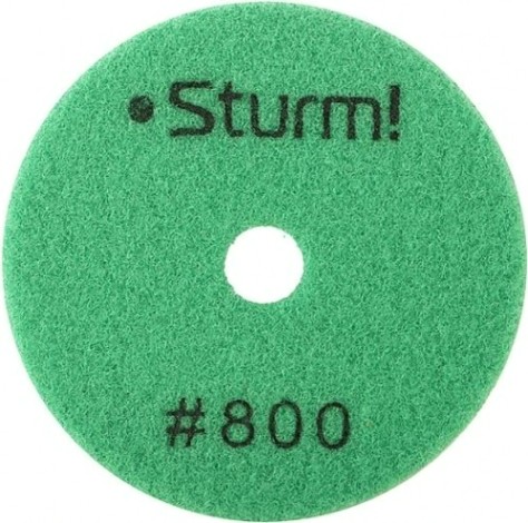 Шлифовальный круг по камню Sturm 9012-D100-800 алмазный гибкий, 100 мм, p800, сухое шлиф.