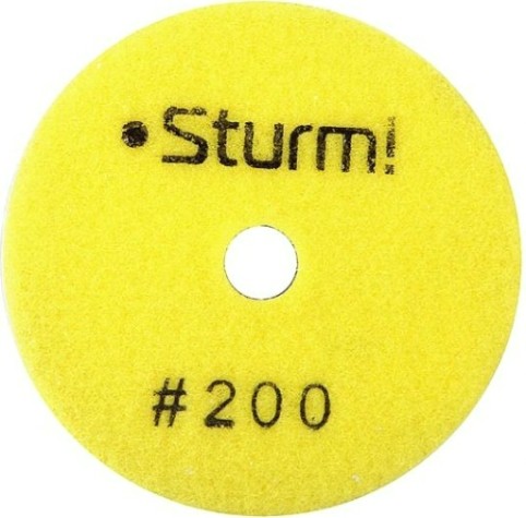 Шлифовальный круг по камню Sturm 9012-W100-200 алмазный гибкий, 100 мм, p200, мокрое шлиф.