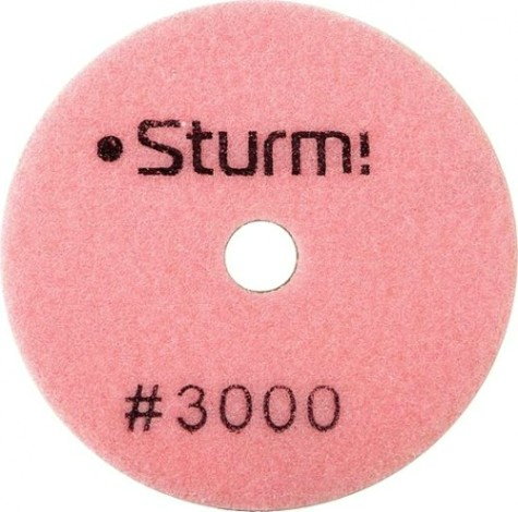 Шлифовальный круг по камню Sturm 9012-W100-3000 алмазный гибкий, 100 мм, мокрое шлиф.