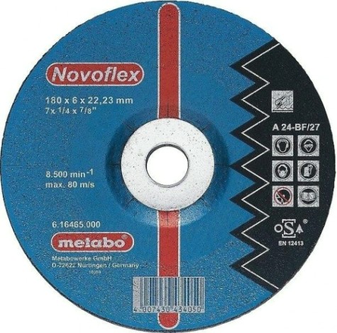 Шлифовальный круг по металлу METABO 125x6,0х22,23 мм Novoflex SP [617024000]