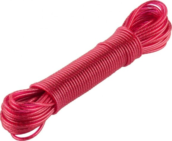 Шнур бельевой ЗУБР Мастер стальная сердцевина, в пластиковой оплетке [50140-15]