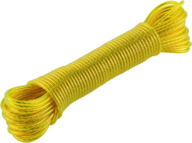 Шнур бельевой ЗУБР Мастер стальная сердцевина, желтый [50140-10]