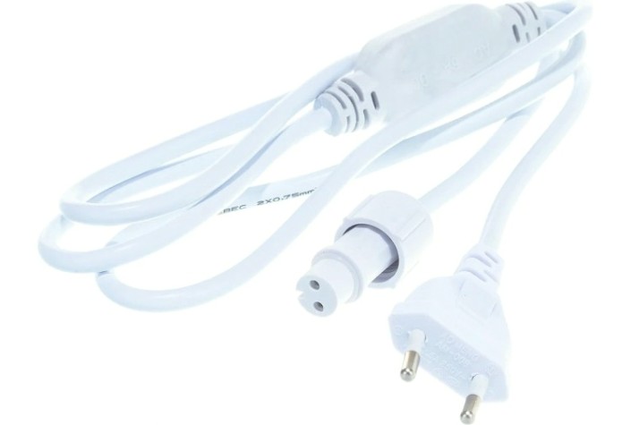 Шнур питания Neon-Night 303-500-1 для уличных гирлянд ПВХ, 230В/3А, белый, IP65