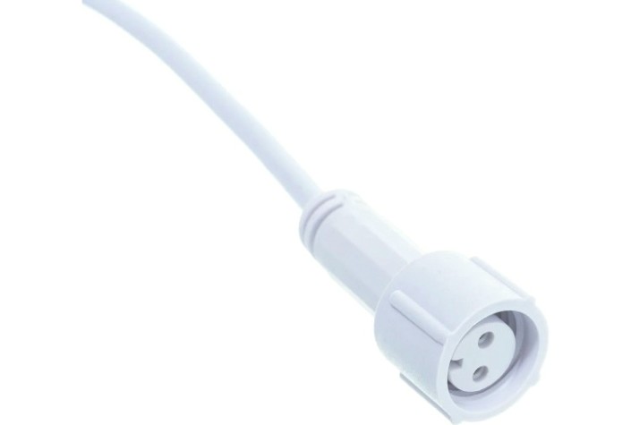 Шнур питания Neon-Night 303-500-1 для уличных гирлянд ПВХ, 230В/3А, белый, IP65