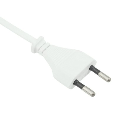 Шнур сетевой REXANT 11-1111 (уп. 50 штук) вилка плоская без розетки, 2x0.5 мм² 1,5м, белый [11-1111]