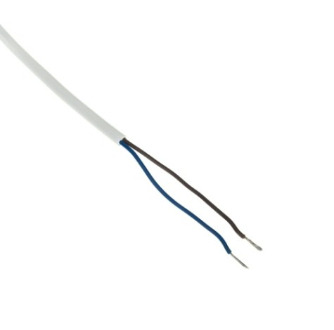 Шнур сетевой REXANT 11-1112 (уп. 50 штук) вилка плоская без розетки, 2x0.5 мм² 1,8м, белый [11-1112]