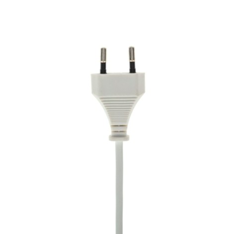 Шнур сетевой REXANT 11-1112 (уп. 50 штук) вилка плоская без розетки, 2x0.5 мм² 1,8м, белый [11-1112]