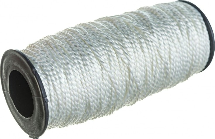 Шнур СИБРТЕХ 2 мм, L 50 м крученый капроновый, катушка, 70 кгс [93964]