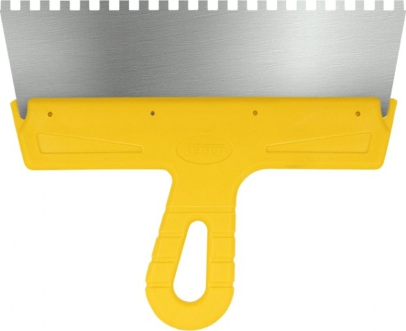 Шпатель Biber 35185 МАСТЕР фасадный 250 мм, зуб 6х6 мм [тов-176012]