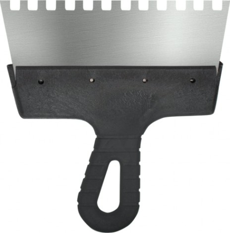 Шпатель Biber 35213 фасадный нерж. сталь, зубчатый 6мм, 200мм [Тов-048247]