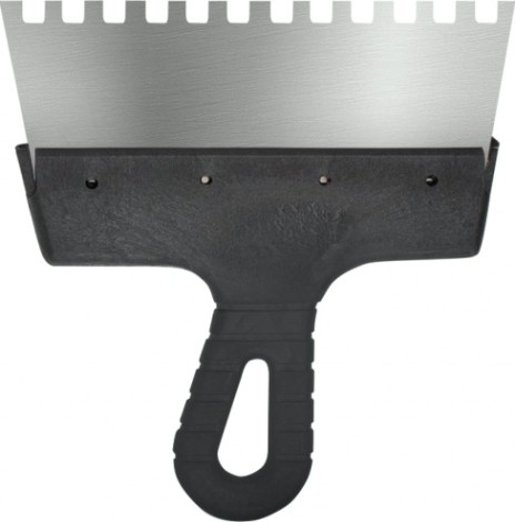 Шпатель Biber 35214 фасадный нерж. сталь, зубчатый 8мм, 200мм [Тов-048248]