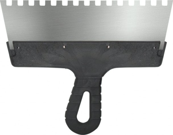 Шпатель Biber 35215 фасадный нерж. сталь, зубчатый 6мм, 250мм [Тов-048249]