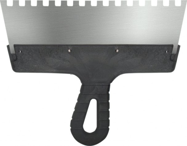 Шпатель Biber 35216 фасадный нерж. сталь, зубчатый 8мм, 250мм [Тов-048250]