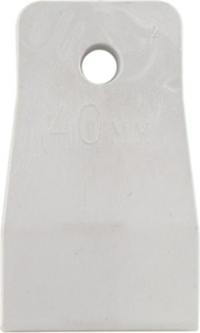 Шпатель Biber 35265 резиновый белый 40мм [Тов-130024]