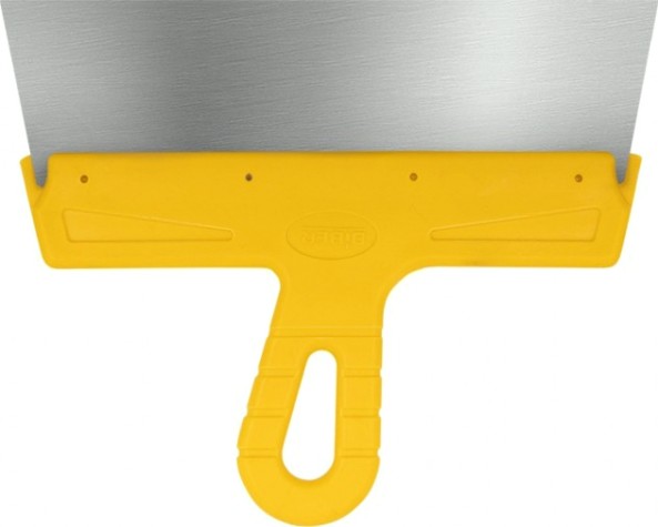 Шпатель Biber МАСТЕР 35177 фасадный нерж. сталь, желтая рукоятка, 250мм [Тов-176004]