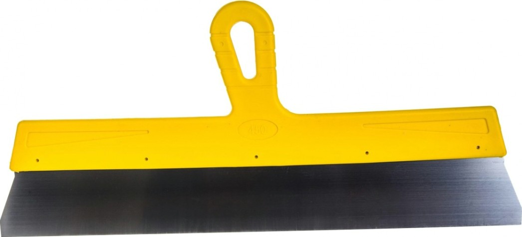 Шпатель Biber МАСТЕР 35179 фасадный нерж. сталь, желтая рукоятка, 450мм [Тов-176006]