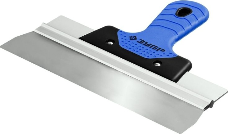 Шпатель фасадный с двухкомпонентной ручкой ЗУБР 10049-60 600 мм, полотно из нержавеющей стали [10049-60_z03]