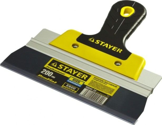 Шпатель фасадный STAYER "PROFESSIONAL" 200 мм, полотно анодированное 10045-20 [10045-20]