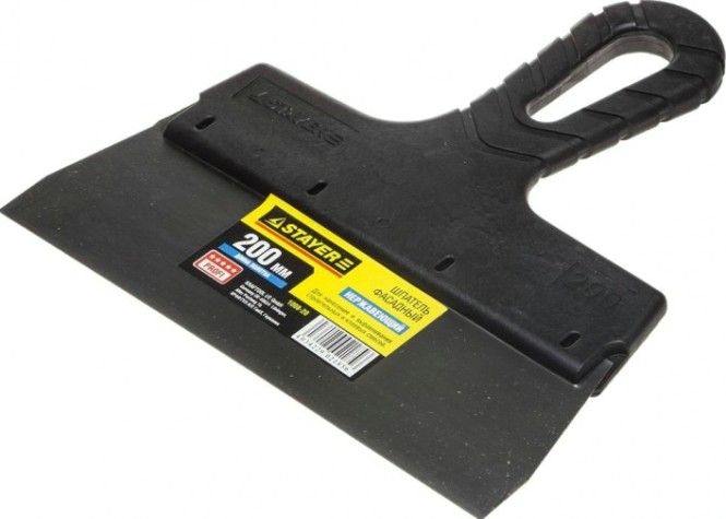 Шпатель фасадный STAYER "PROFESSIONAL" 200 мм, полотно из нержавеющей стали 1008-20 [1008-20]