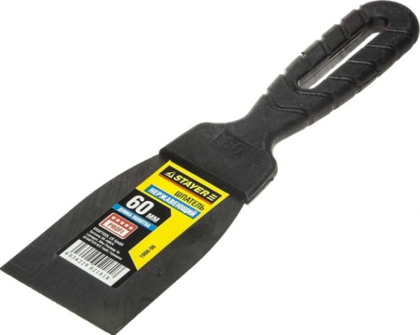 Шпатель фасадный STAYER "PROFESSIONAL" 60 мм, полотно из нержавеющей стали 1008-06 [1008-06]