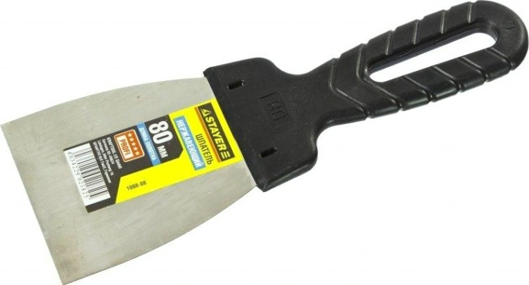 Шпатель фасадный STAYER "PROFESSIONAL" 80 мм, полотно из нержавеющей стали 1008-08 [1008-08]